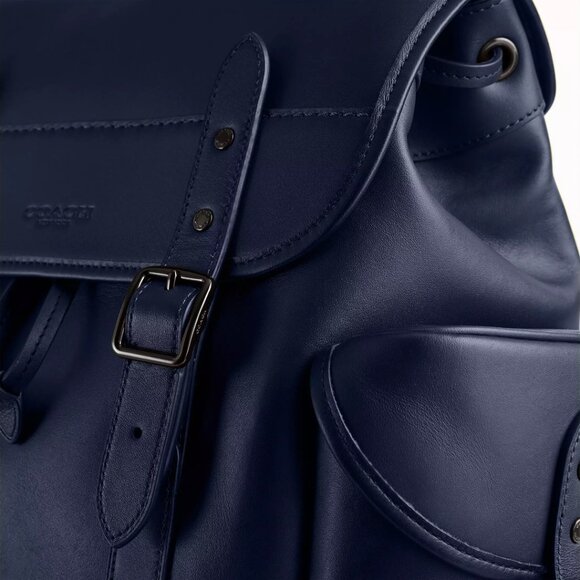 🥰 Coach Hitch Backpack Deep Blue - Picture 6 of 16